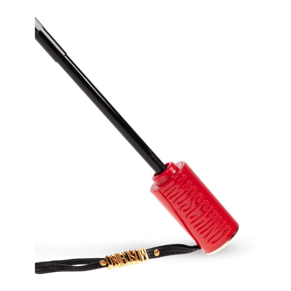 Moschino Opvouwbare paraplu met logo Red Unisex