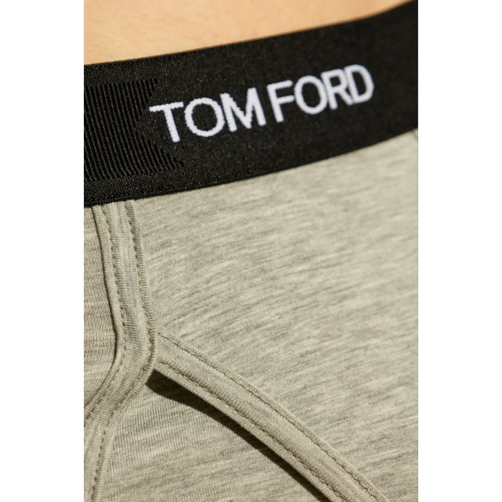 Tom Ford Slips met logo Gray Heren