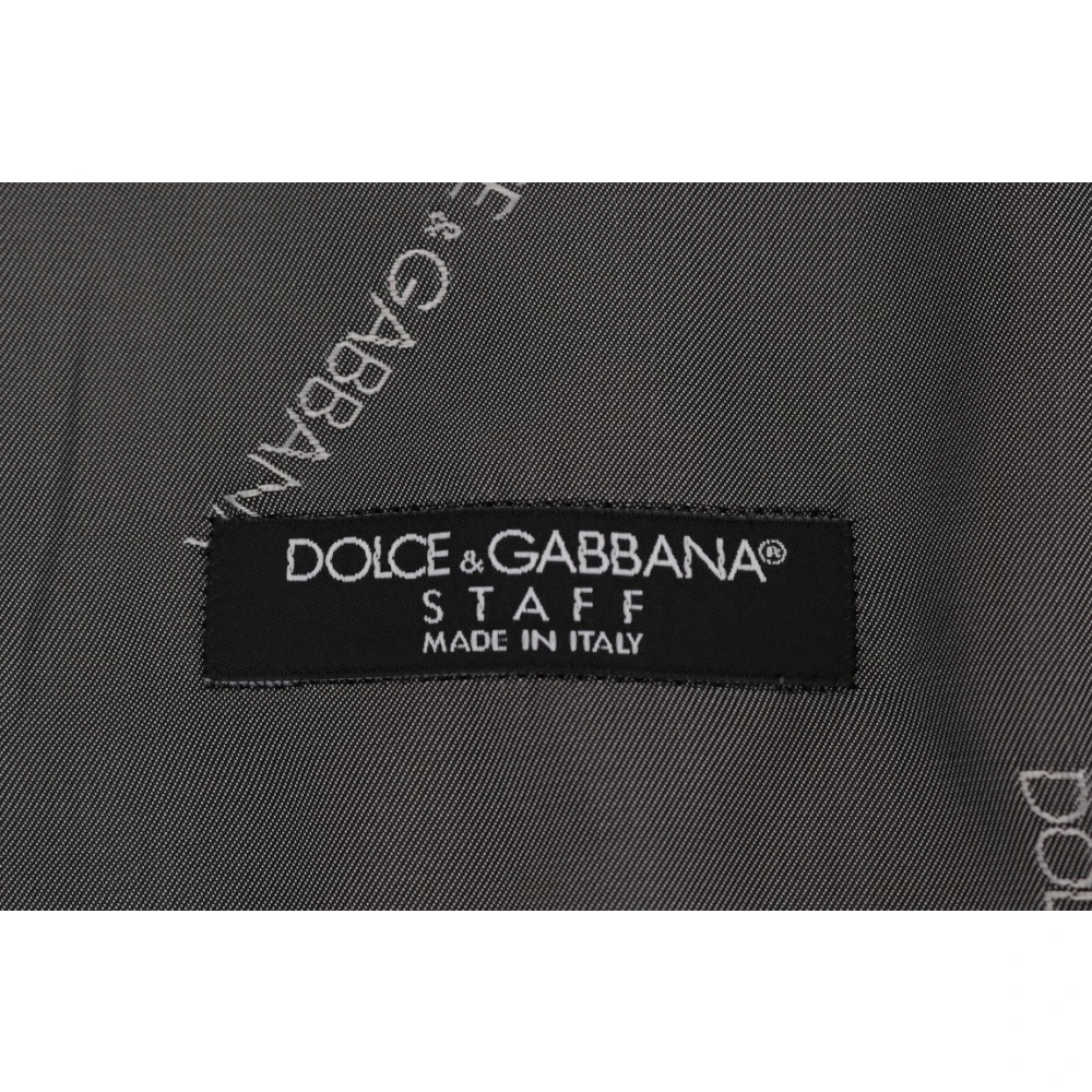 Dolce & Gabbana Grijze Staff Katoen Rayon Vest Gray Heren