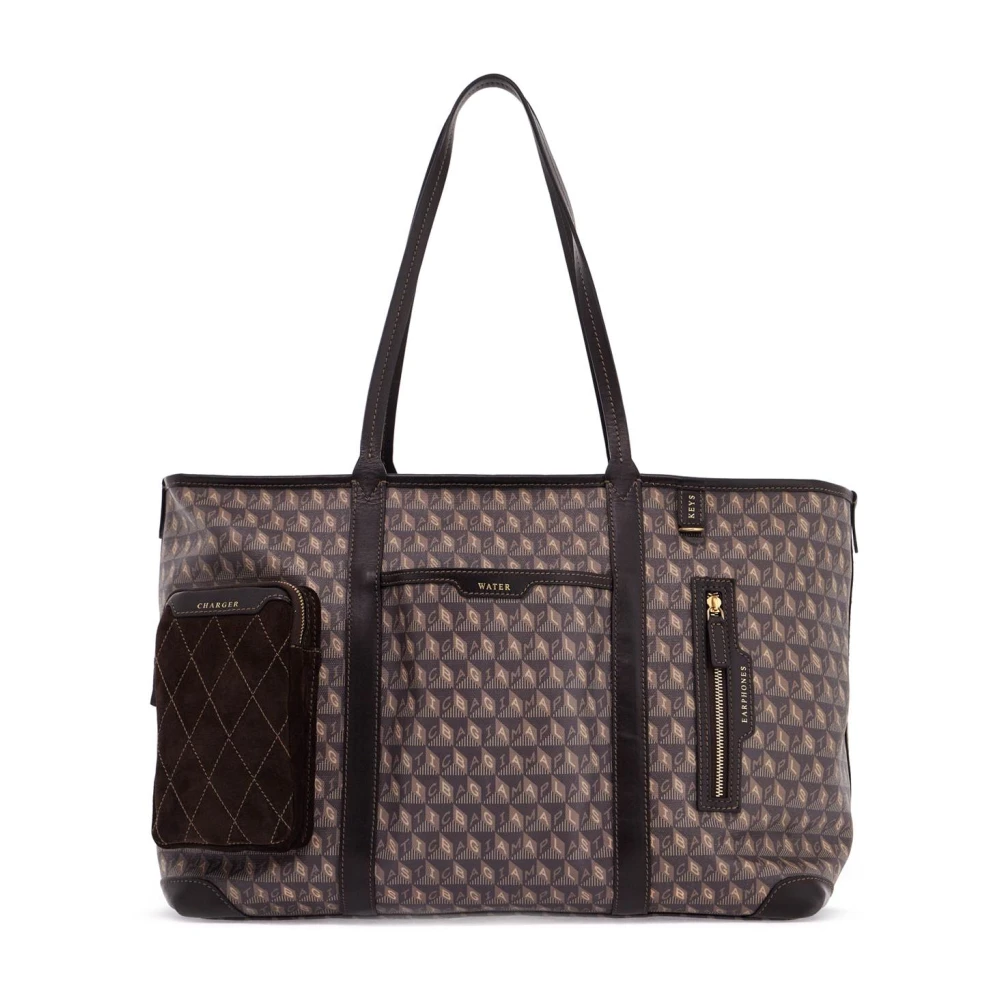 Anya Hindmarch Tote Tas met Meerdere Compartimenten Brown Dames