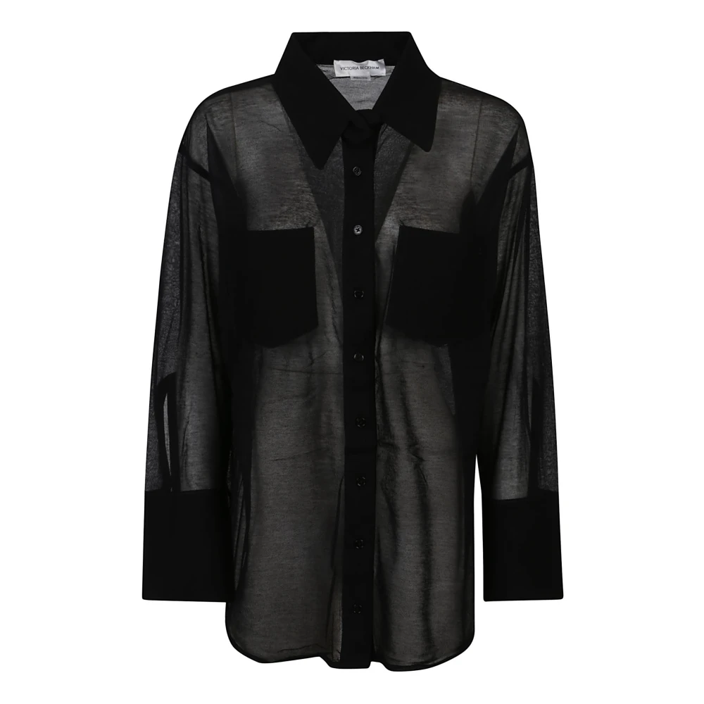 Victoria Beckham Zakdetail Shirt Black Dames