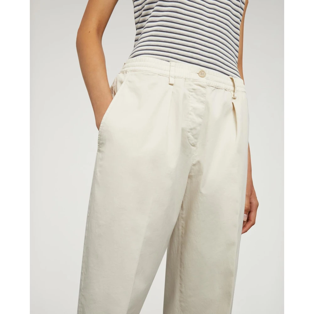 Aspesi Casual Katoenen Broek Beige Dames