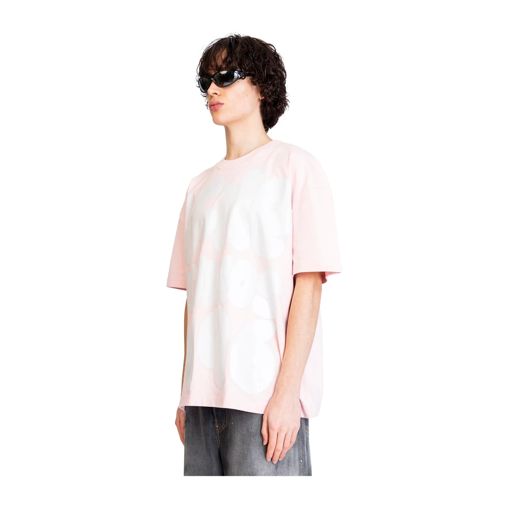 Acne Studios Onschuldig Roze Logo T-Shirt Pink Heren