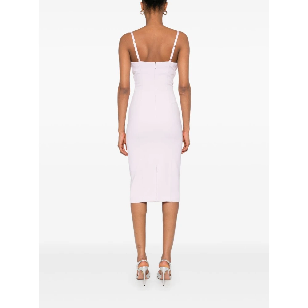 Elisabetta Franchi Roze jurken met verstelbare bandjes Pink Dames