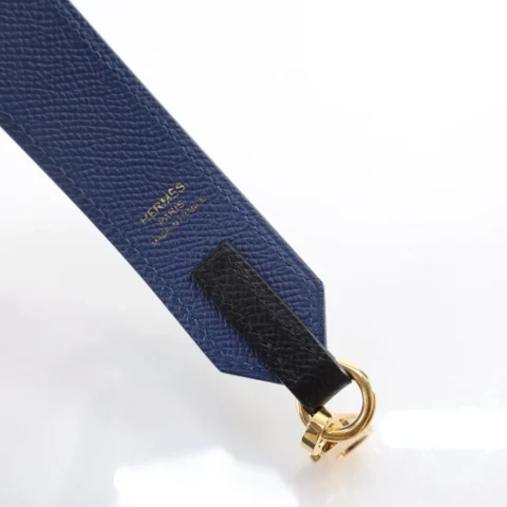 Hermès Vintage Pre-owned Leather home-office Blue Dames