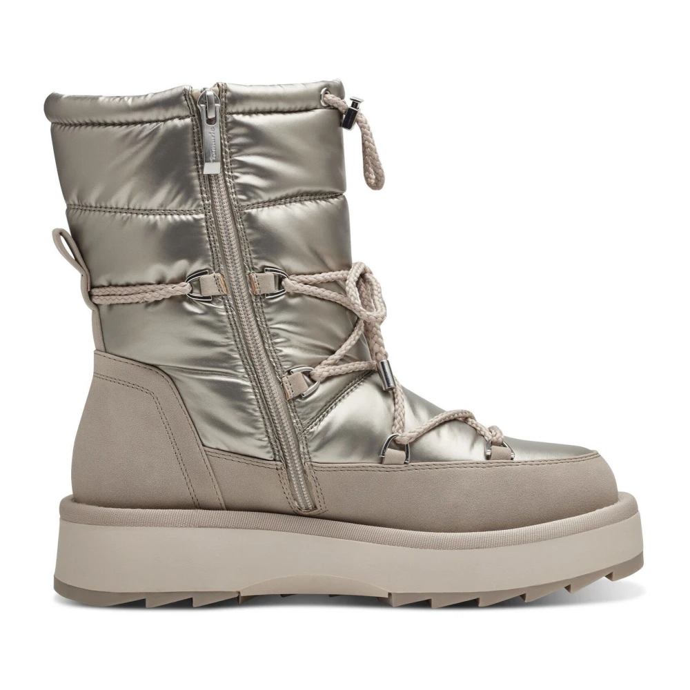 Tamaris Women's Beige Winter Boots With Warm Lining
