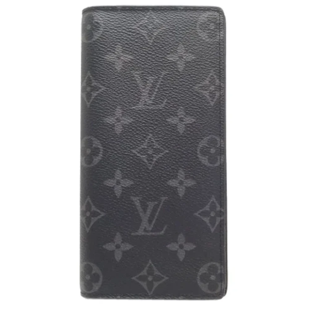 Louis Vuitton Vintage Pre-owned Canvas wallets Black Heren