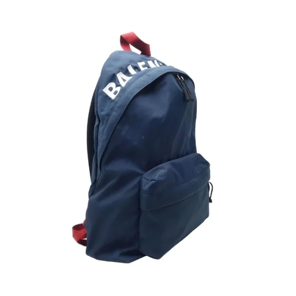 Balenciaga Vintage Pre-owned Fabric backpacks Blue Dames