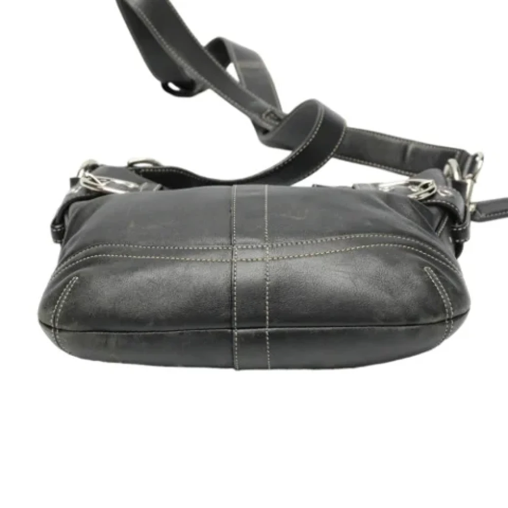 Coach Pre-owned Leather shoulder-bags Black Dames