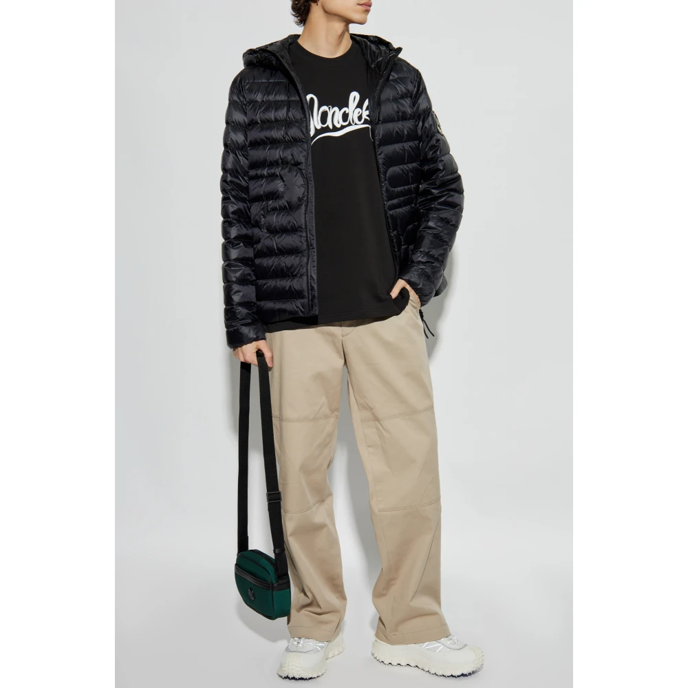 Moncler T-shirt met logo Black Heren
