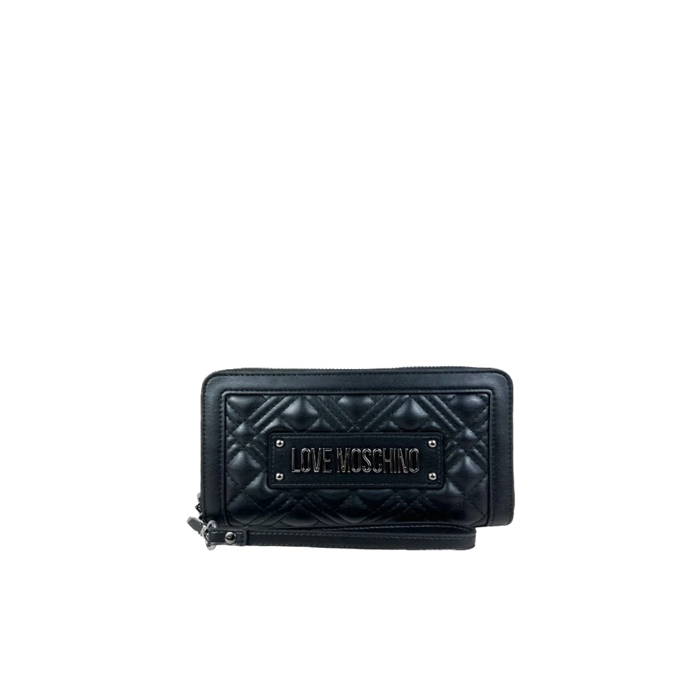 Love Moschino Zwarte Portemonnees voor Vrouwen Black Dames