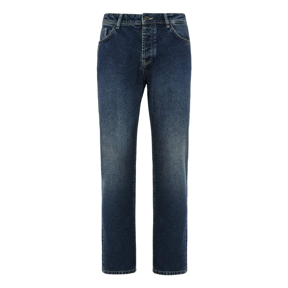 Boggi Milano Stretch Denim Jeans Blue Heren