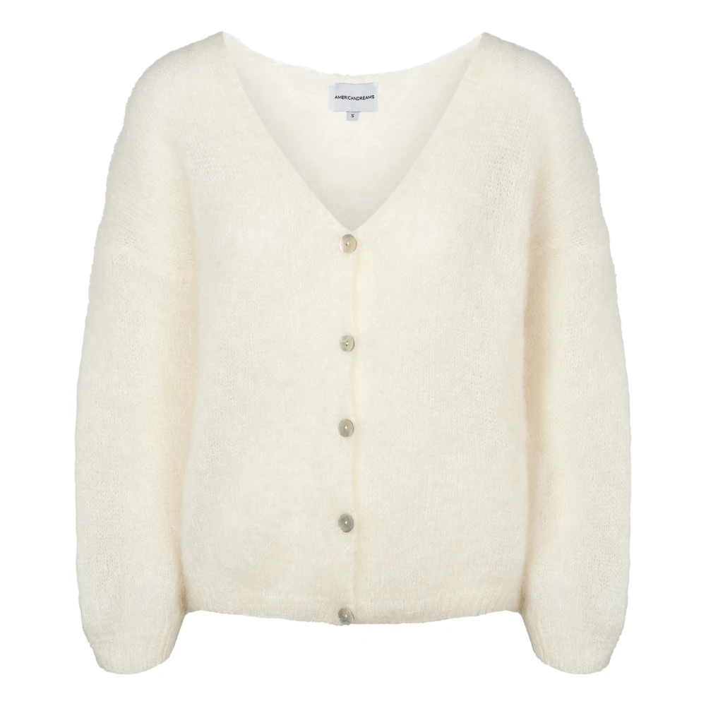 American Dreams Batik-geïnspireerde Cornelia Cardigan in Wit White Dames