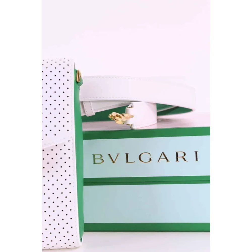 Bvlgari Vintage Pre-owned Leather pouches White Dames