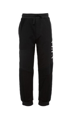 black-patchwork-lounge-pants