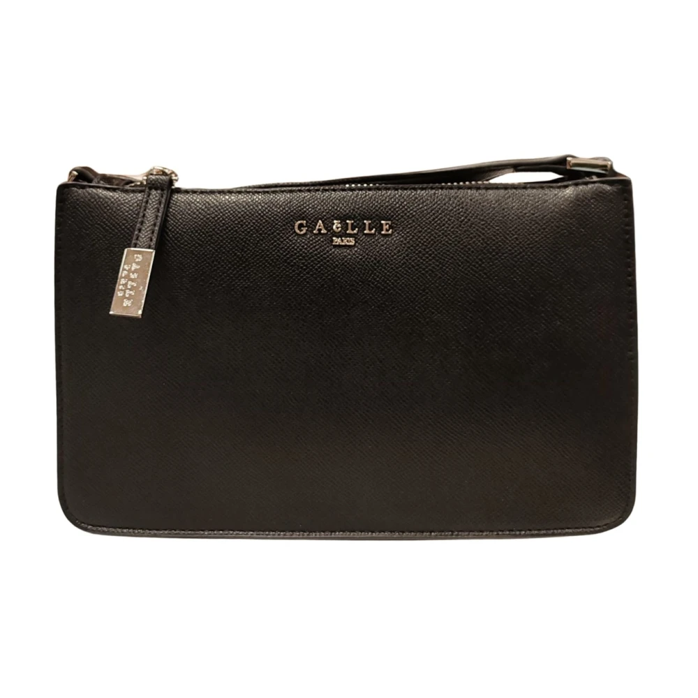 Gaëlle Paris Women's Black Metal Logo Mini Crossbody Bag