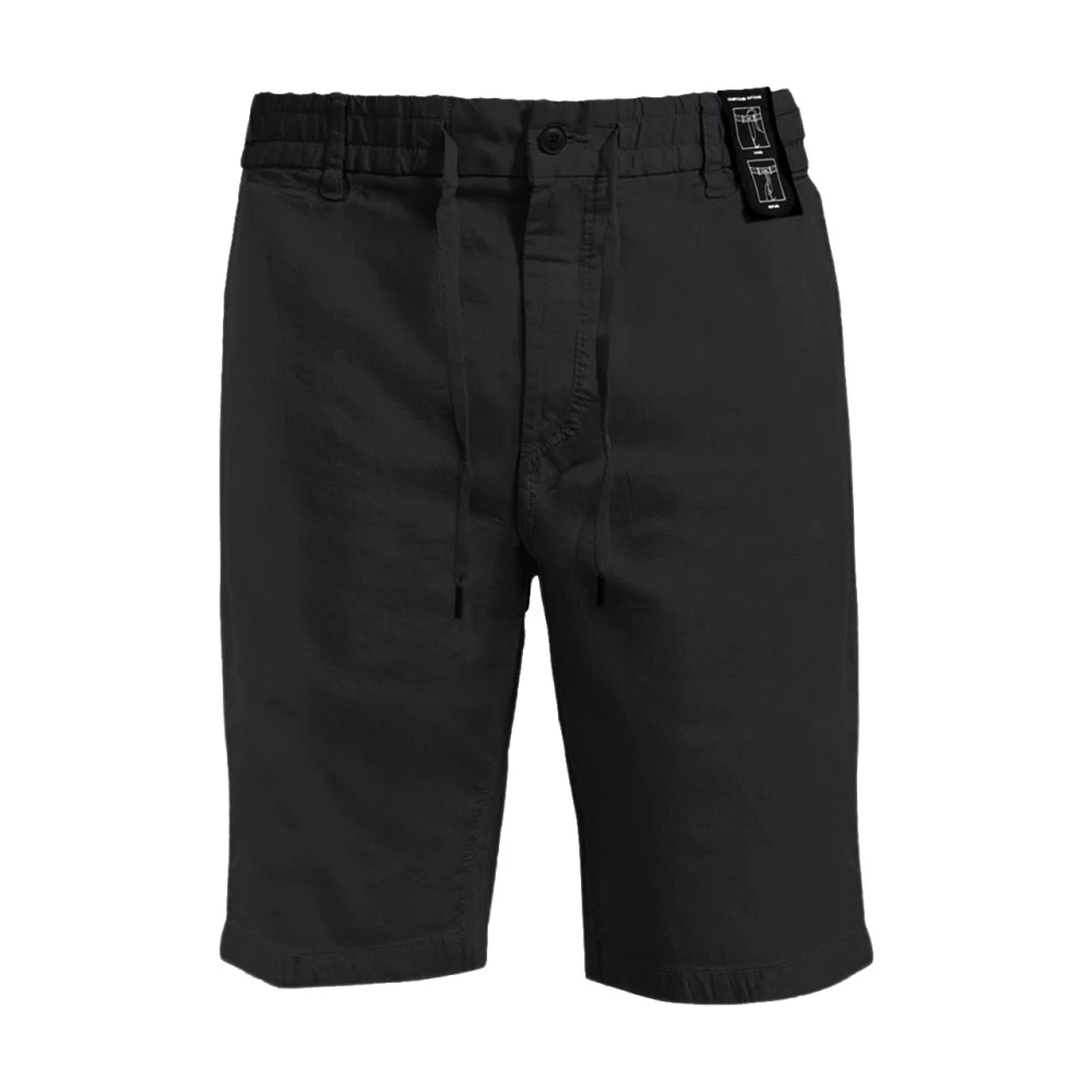 Hugo Men's Black Casual Shorts, W34, Stretch Cotton Trousers