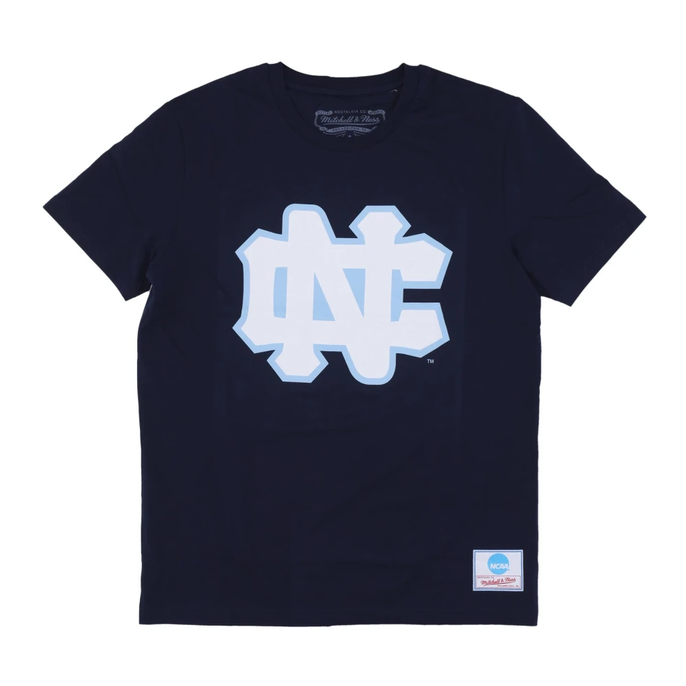 Mitchell & Ness Ncaa Logo Tee Unchee Navy Blue Heren