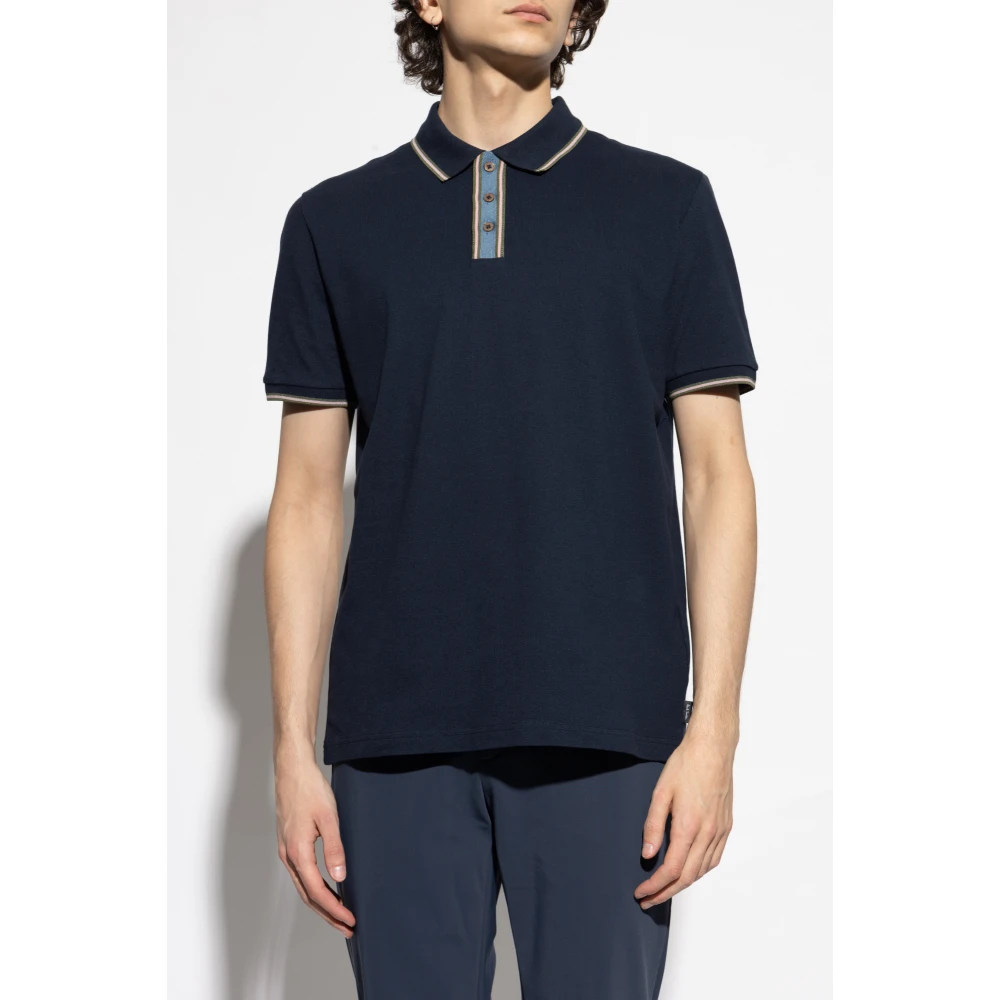 PS By Paul Smith Katoenen polo Blue Heren
