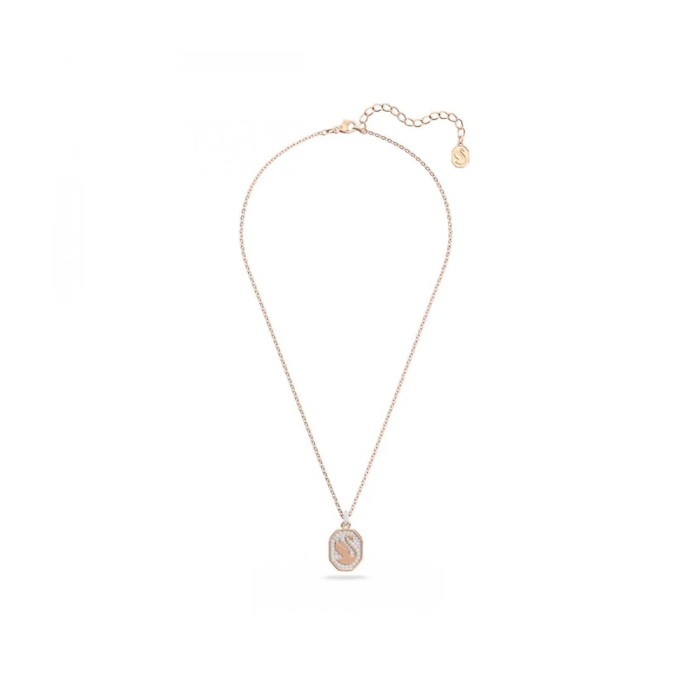 Swarovski Women's Pink Swan Pendant Necklace - Necklaces - One Size - Accessories