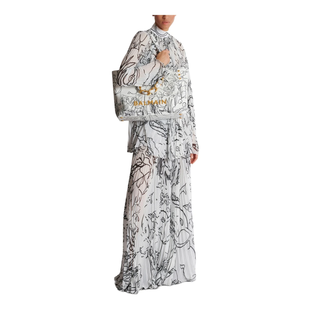 Balmain Disney x : The Lion King Sac Cabas 1945 Soft imprim� Enfant Pr�coce White Dames