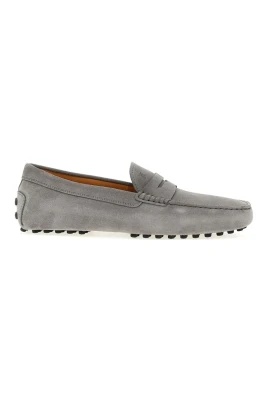 Ljusgrå Moccasin Skor