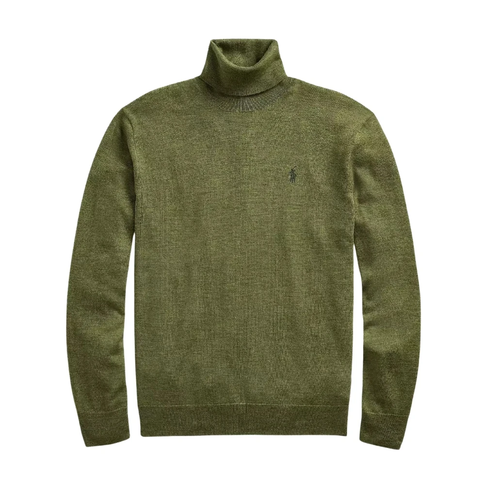 Ralph Lauren Olijfgroene trui met logo Green Heren