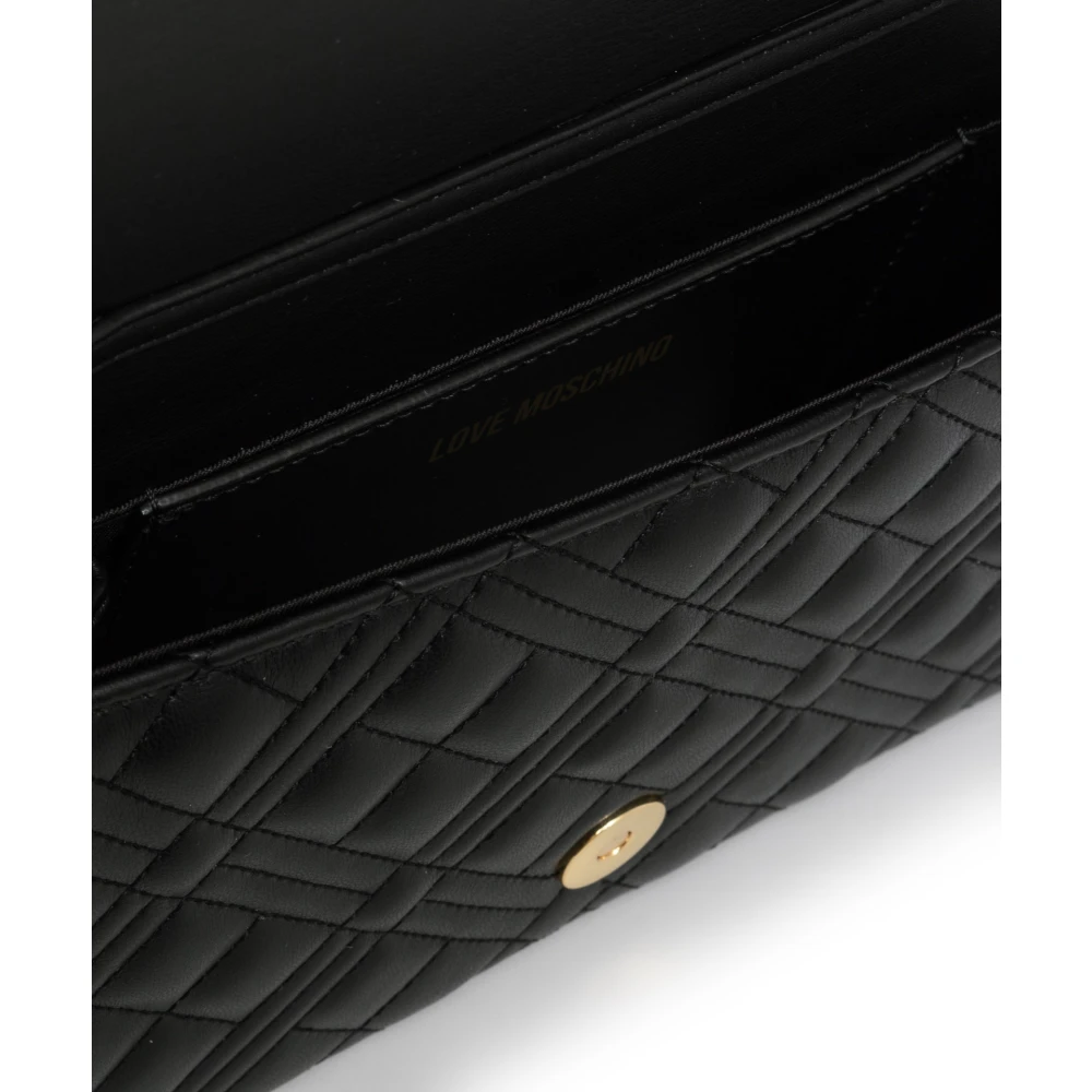 Love Moschino Stijlvolle Schoudertas met Magneetsluiting Black Dames