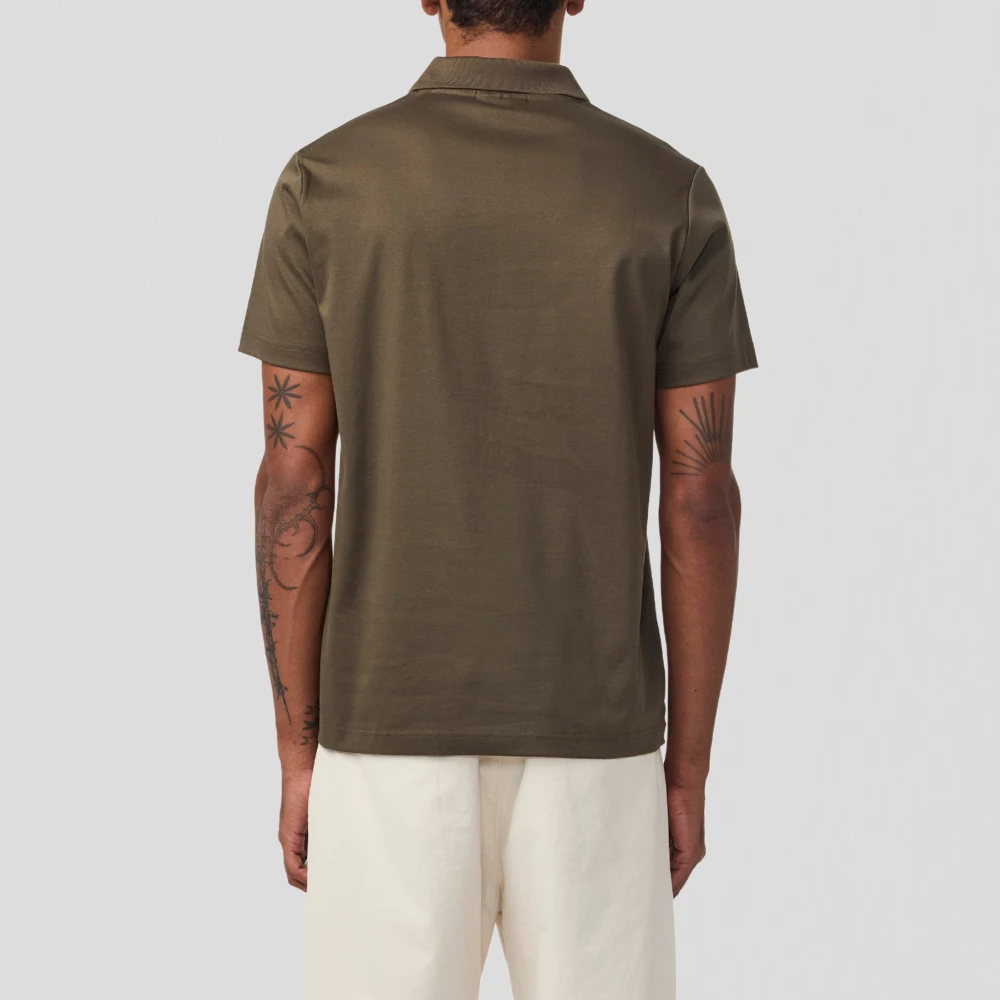 Nn07 Katoenen Jersey Poloshirt Capers Green Heren