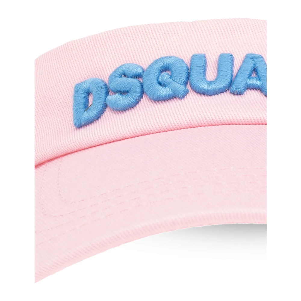 Dsquared2 Zonneklep met logo Pink Heren