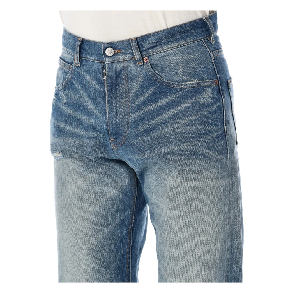 MM6 Maison Margiela Lichtblauwe Distressed Jeans Blue Heren