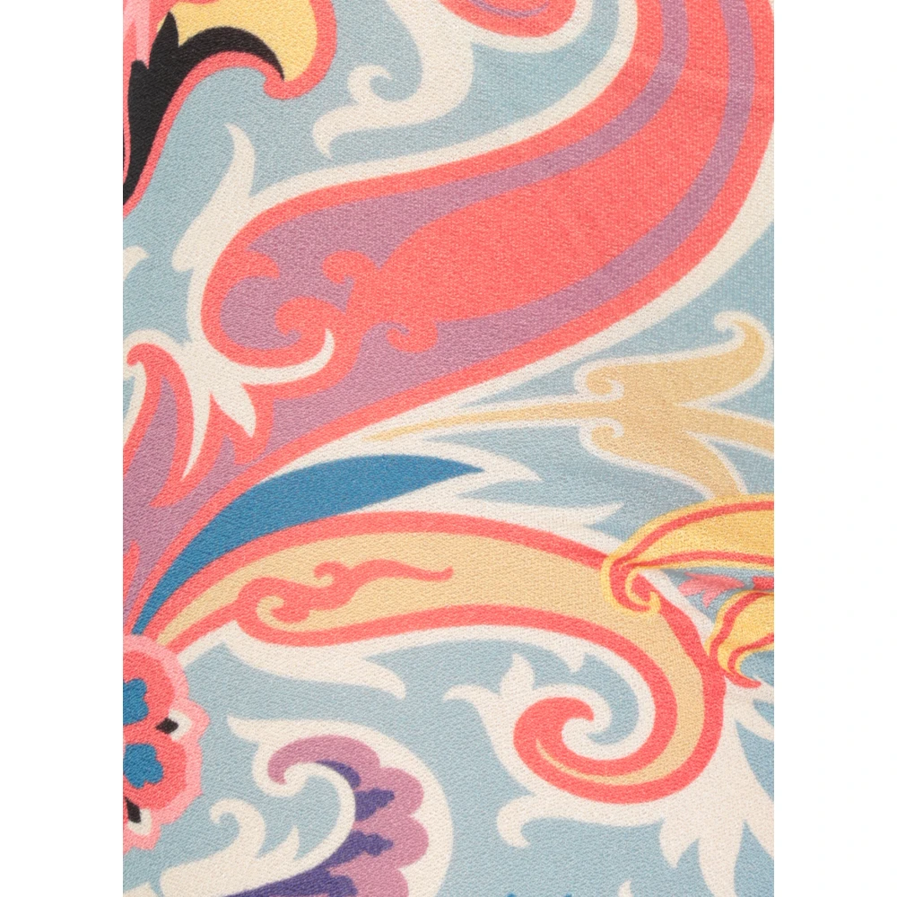 ETRO Bloemenpatroon Elastische Taille Broek Multicolor Dames