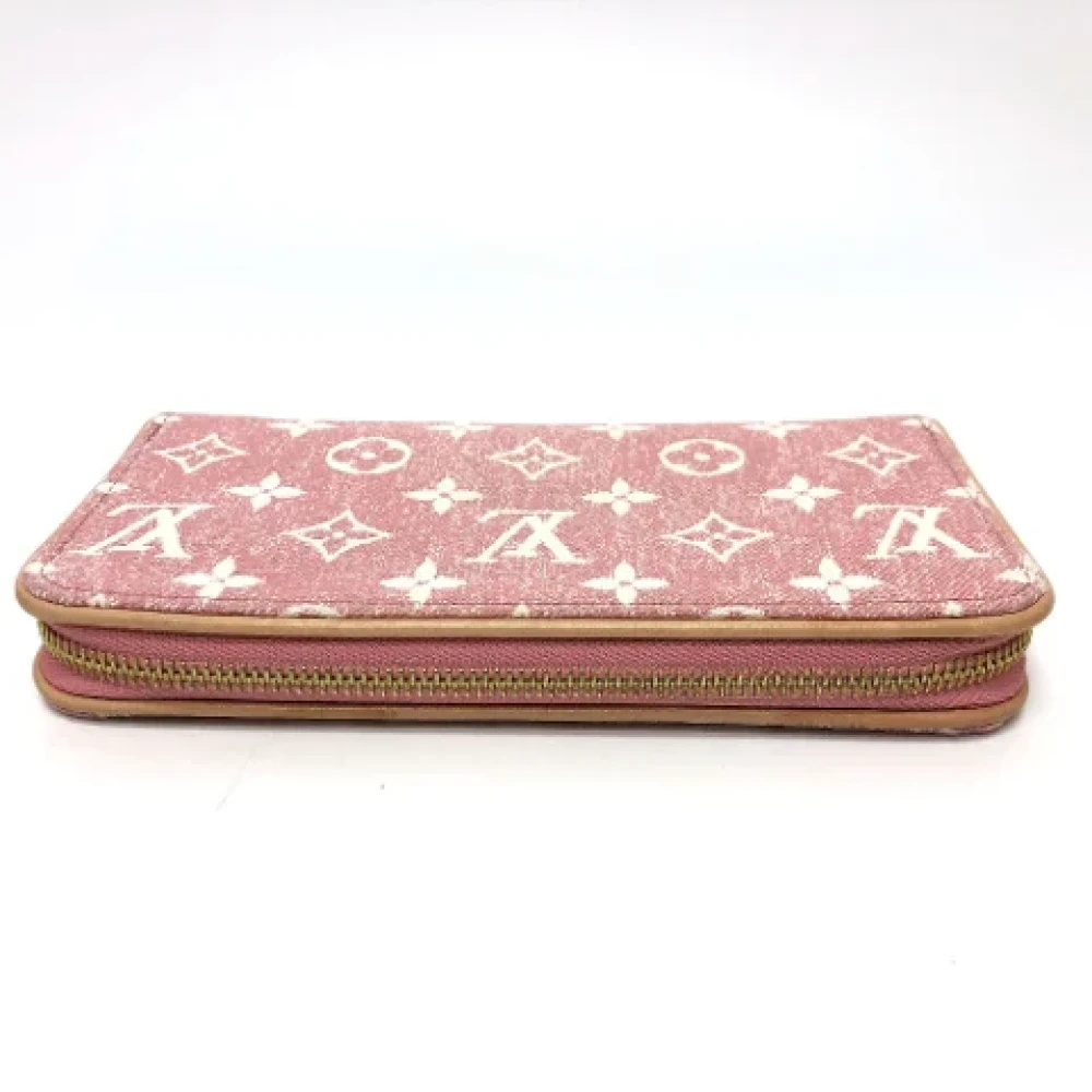 Louis Vuitton Vintage Pre-owned Denim wallets Pink Dames