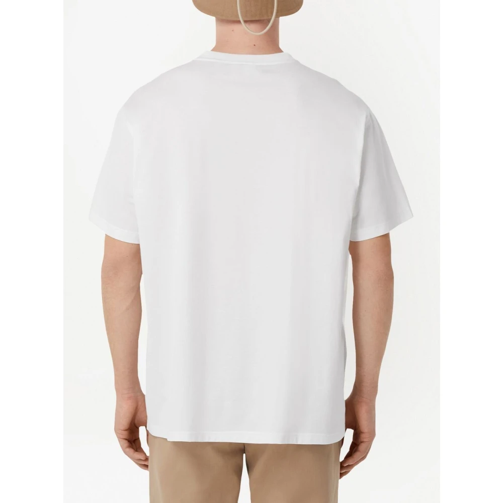 Burberry Biologisch Katoen Korte Mouw T-shirt White Heren