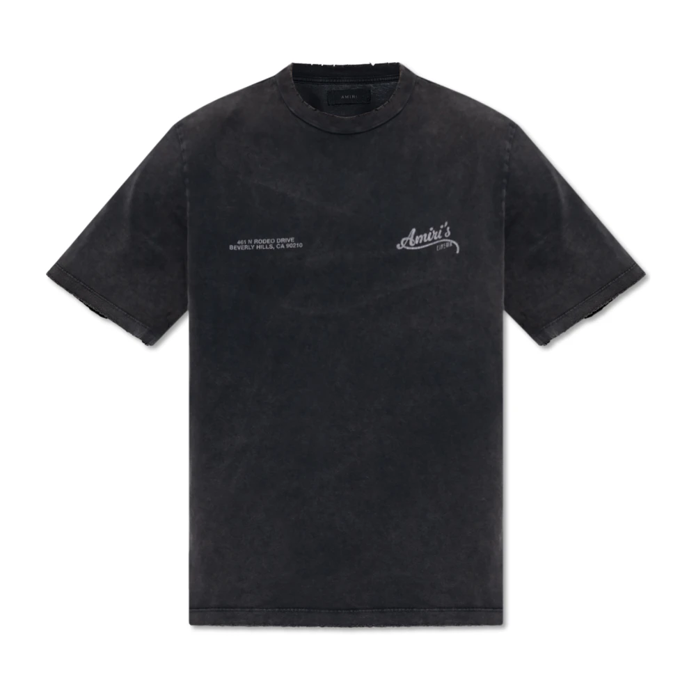 Amiri Bedrukt T-shirt Gray Heren