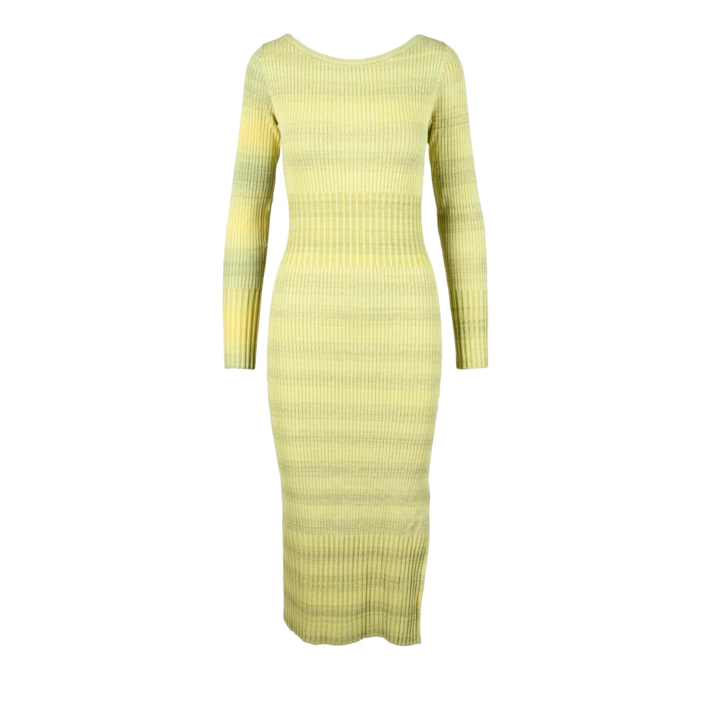 PATRIZIA PEPE Elegante Jurk met Viscosemix Green Dames