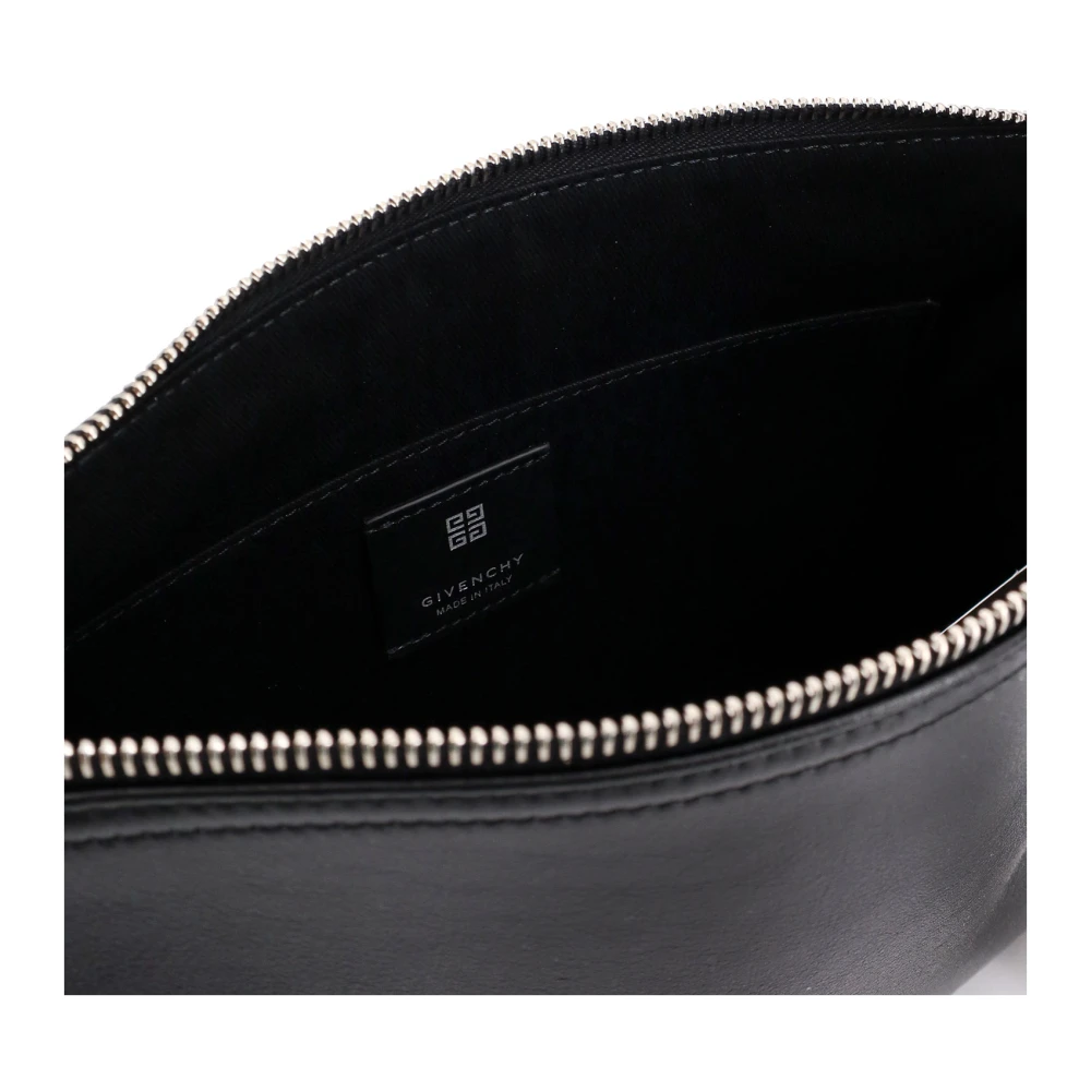 Givenchy Voyou pouch van generfd leer Black Heren