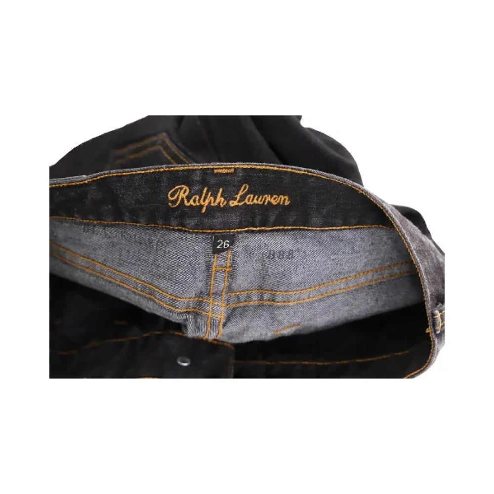 Ralph Lauren Pre-owned Cotton jeans Black Dames