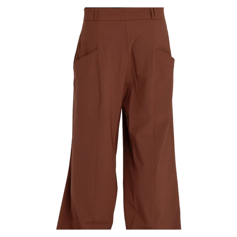 Bonsai Super Losse Wollen Broek in Glanzend Gember Brown Heren