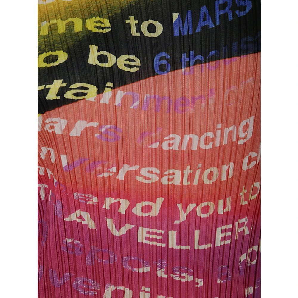 Issey Miyake Sunset Orange Voyager Shirt Multicolor Dames