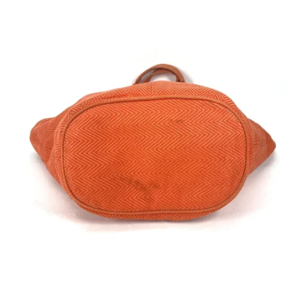 Hermès Vintage Pre-owned Fabric shoulder-bags Orange Dames