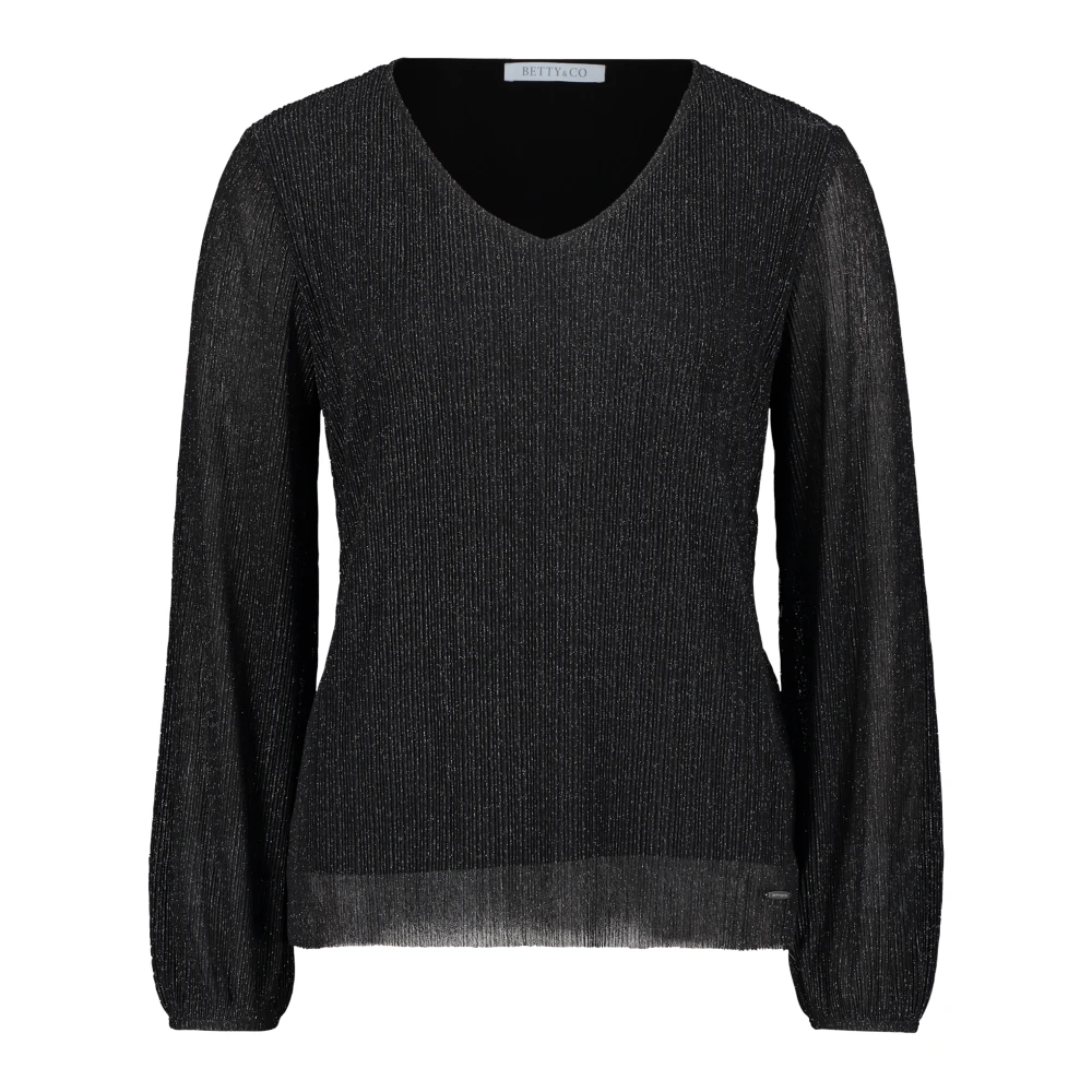 Betty & Co Blouse met Lurexdraad Black Dames