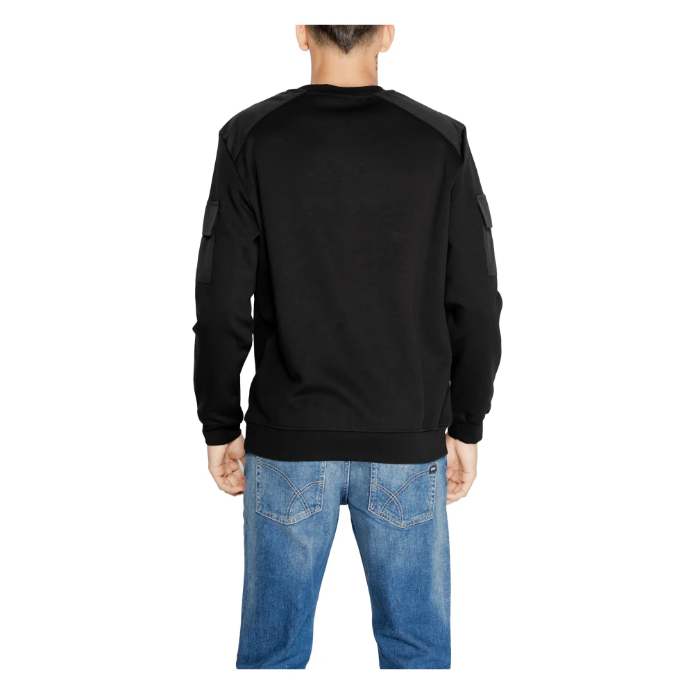 Antony Morato Katoen Interlock Sweatshirt Herfst Winter Collectie Black Heren