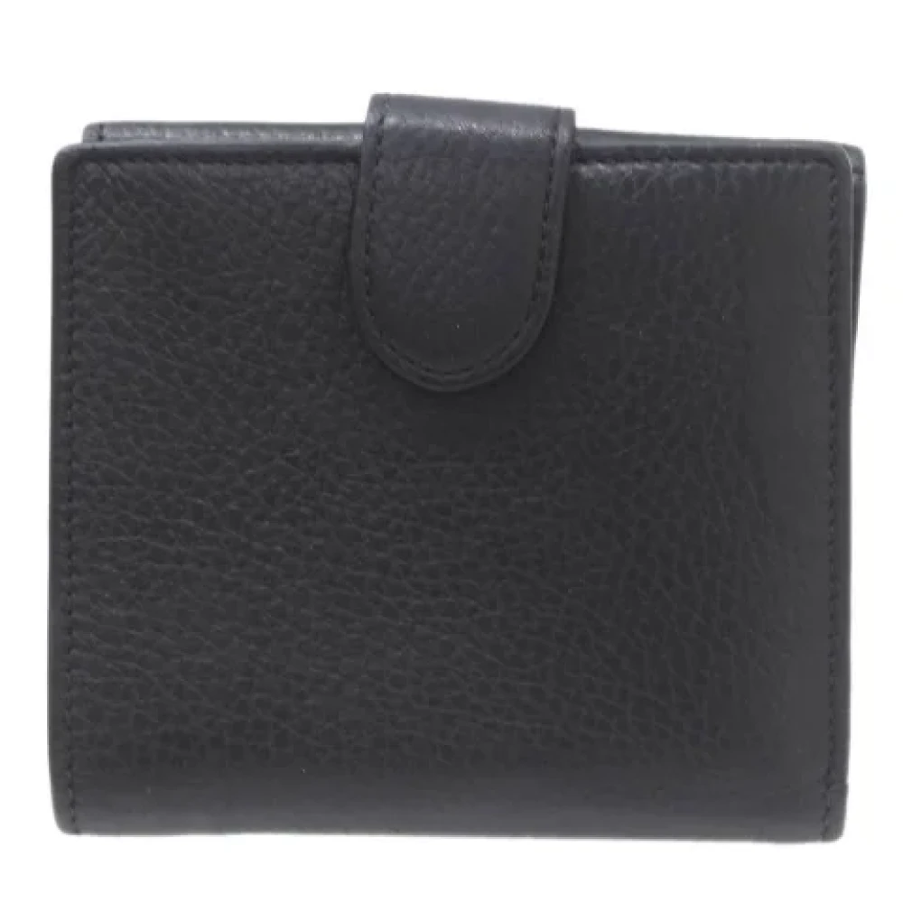 Gucci Vintage Pre-owned Leather wallets Black Dames