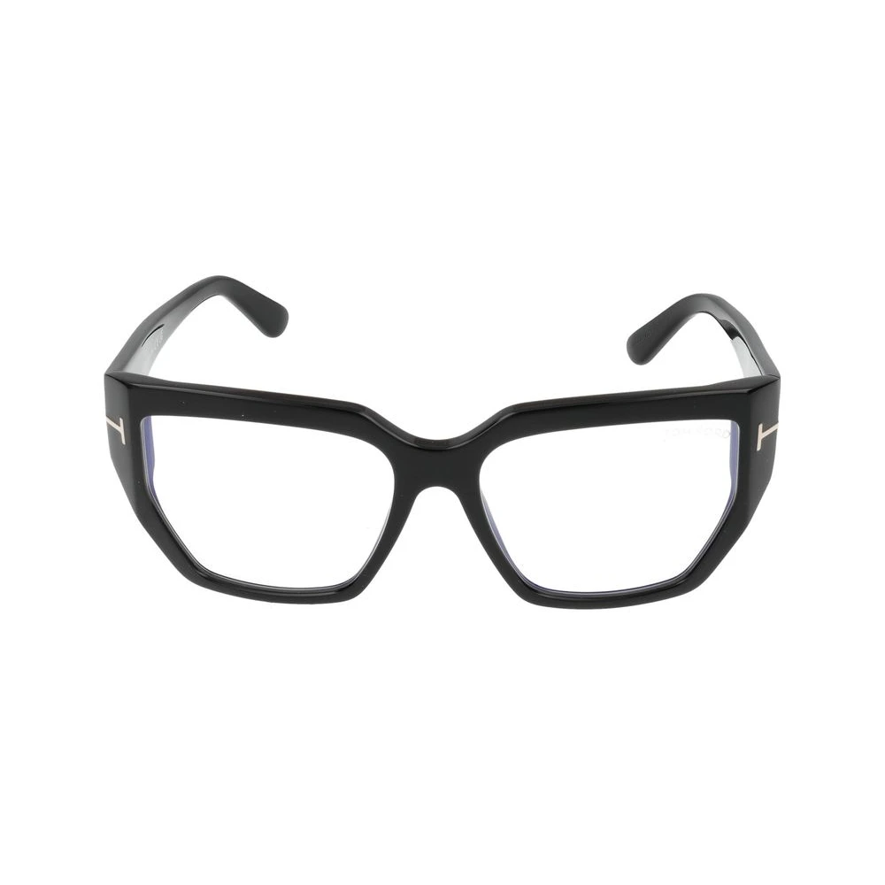 Tom Ford Black Glasses, Unisex, 54 Mm, Blue Block Square Opticals
