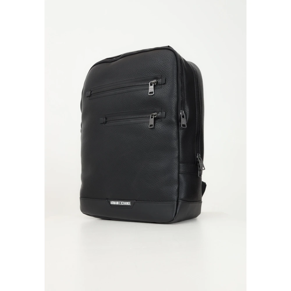 Armani Exchange Stijlvolle Zwarte Rugzak Black Heren