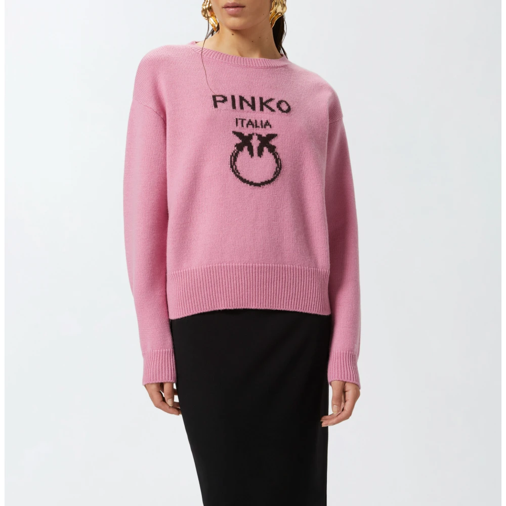 pinko Burgos Sweater Pink Dames