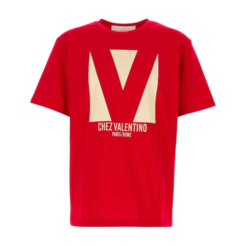 Valentino Garavani Men's Red Chez Valentino T-Shirt - T-Shirts - S - Tops