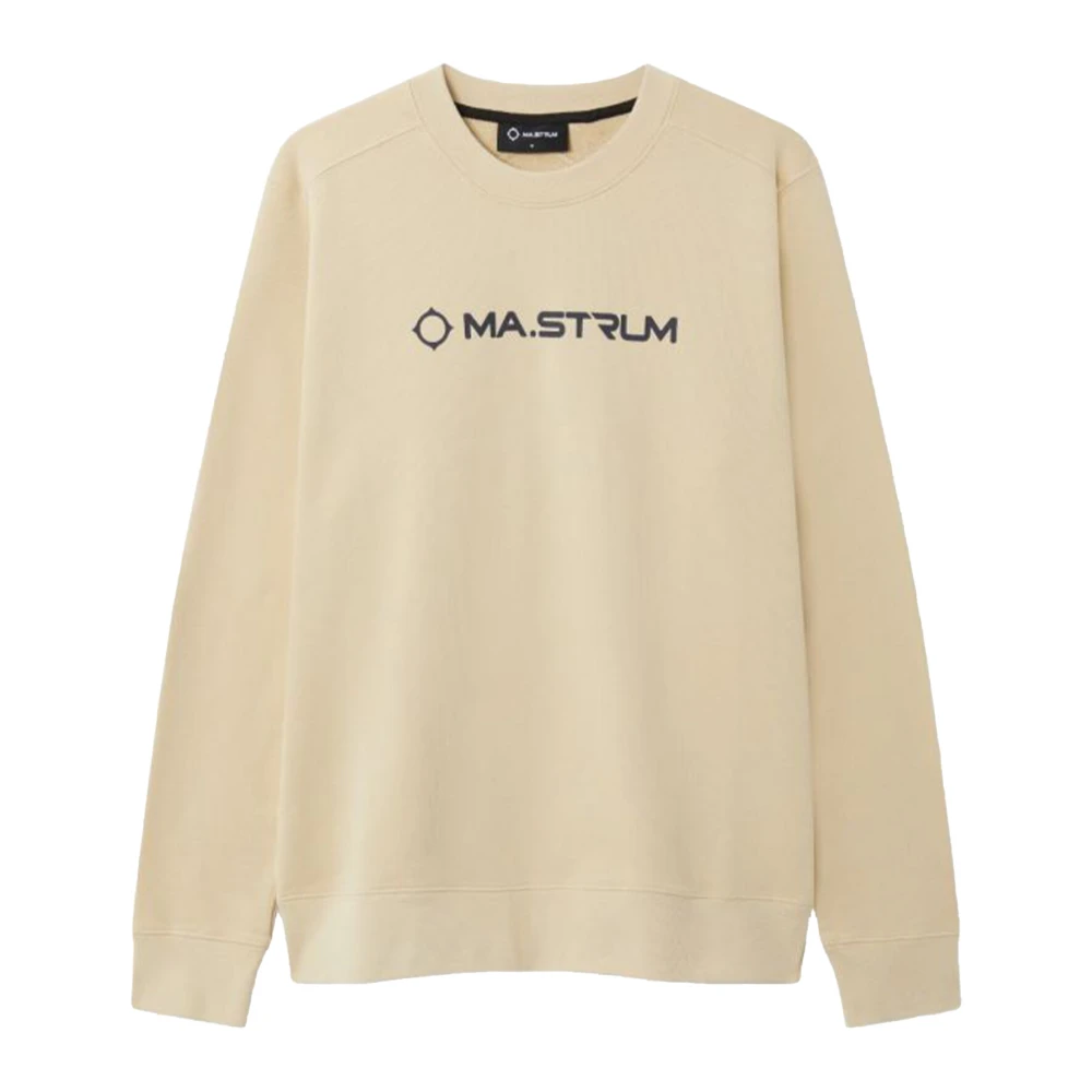 Ma.strum Logo Sweater Beige Heren