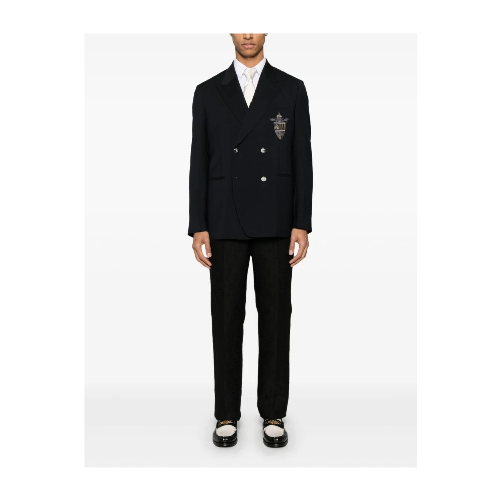 Fendi Zwarte Stijlvolle Broek Black Heren